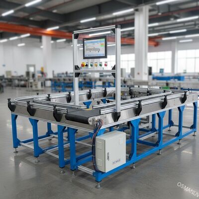 Sistema de transporte de correia automático de eficiência com sistema de controlo PLC