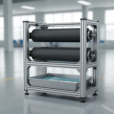Largura máxima de revestimento 1000 mm Equipamento de revestimento de rolos com um diâmetro de rolos de 200-400 mm