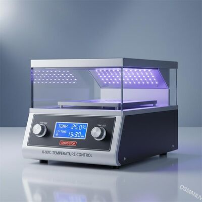 Máquina de irradiação UV de comprimento de onda de 365nm com gama de controle de temperatura de 0 a 99oC