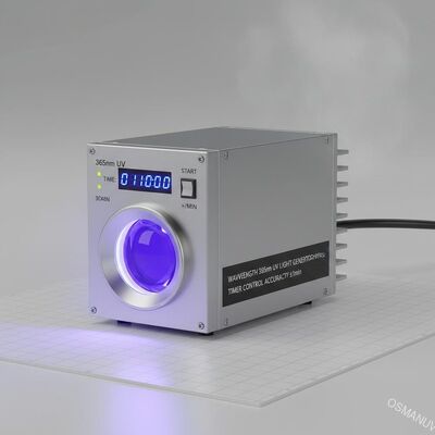 Gerador de luz UV de comprimento de onda de 365 nm para uso industrial com precisão de controlo do temporizador ±1min