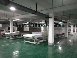 Máquina de secar microondas industrial de 10 m/min 380 V para caixa de mesa ou caixa de almoço