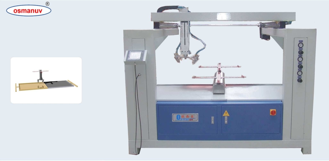 Para tratamento de superfície 0-3m/min Velocidade de revestimento de revestimento por pulverização Máquina de revestimento por pulverização de 1000 mm comprimento mínimo de usinagem e largura de pulverização de 300 mm