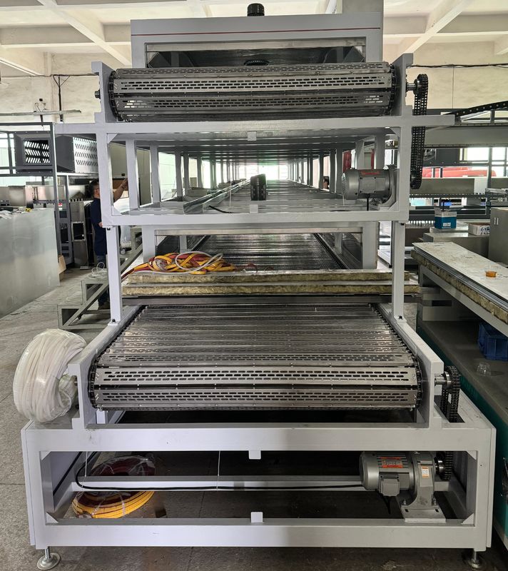 Máquina de secagem industrial de gás natural de camada dupla de aço inoxidável de perfuração de cadeia de placas de cinto para a pasta de papel molde de garrafas