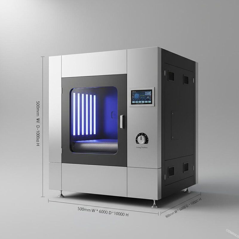 Máquina de Curagem UV de controlo PLC 0,2-50 mm Espessura de Curagem 500 mm*600 mm*1000 mm Dimensões