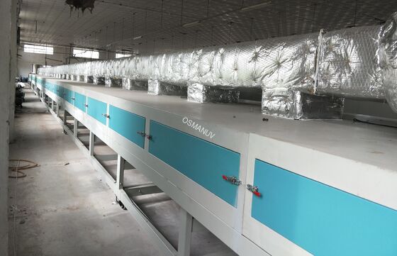 Heavy Duty 28m Natural Gas Industrial Dryer Drying Line 24kw For Pulp Molding Package