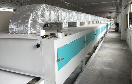 Heavy Duty 28m Natural Gas Industrial Dryer Drying Line 24kw For Pulp Molding Package