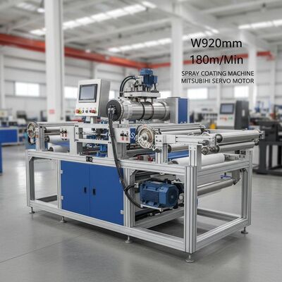 Spray Coating Machine Mitsubishi Servo Motor W920mm 180m/Min