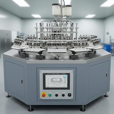 Rotary Coating Machine 24 Working Station For Food  Packaging Industry Vacuum Suction Cup