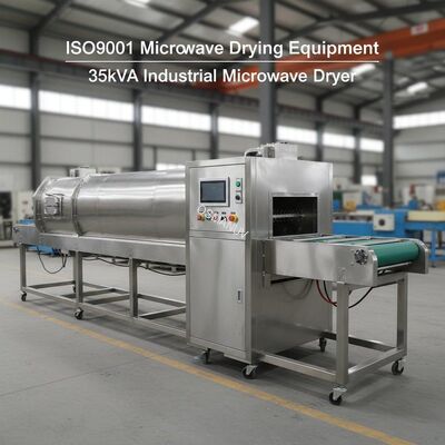 ISO9001 Microwave Drying Equipment 35kVA Industrial Microwave Dryer