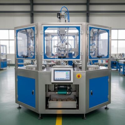 Six Station Spin Coating Machine For Pulp Molding Food Packaging And Industrial Packaging