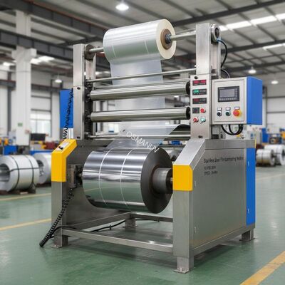 Stainless Steel Film Laminating Machine 25KW Power  30m/Min