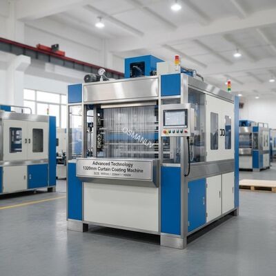 6000mm×2200mm×1400mm Curtain Coating Machine with 5-20m/min Coating Speed and Automatic Control System