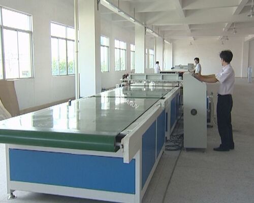 Curtain Coating Machine Net Paper Width Factory visit