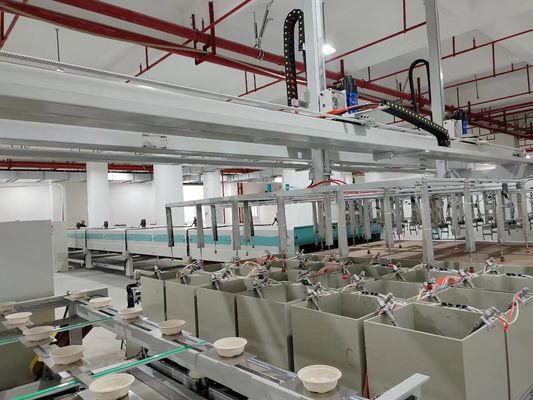 Máquina de revestimento por rotação 24 Estação de trabalho para tigelas Prevenção de fugas