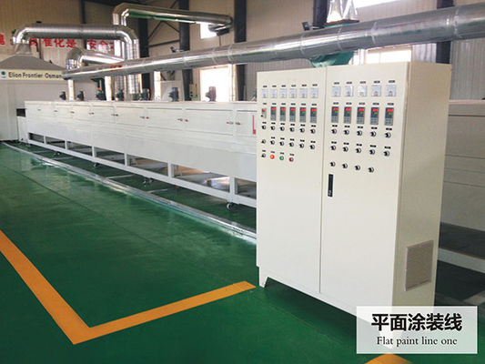Linha de revestimento uv ISO9001 dos raios ultravioletas da máquina do verniz L10000mm