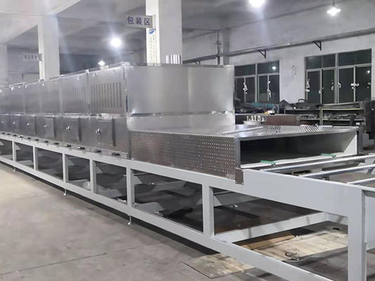 Túnel de esterilização a ar quente para celulose, chá e alimentos moldados.