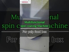 Máquina de revestimento por rotação multifuncional para caixas de alimentos de celulose